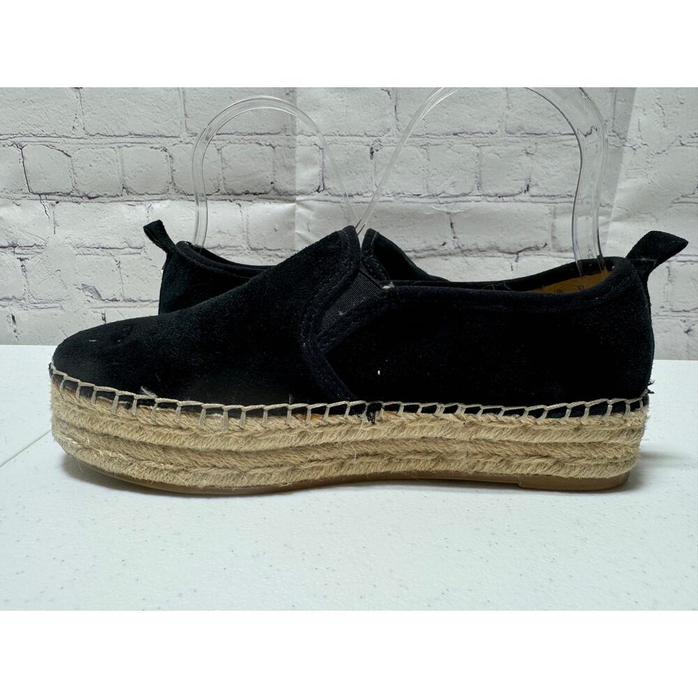 Sam Edelman Carrion Black Suede Espadrille Platform Slip On Shoes Womens 6.5 - Picture 7 of 10